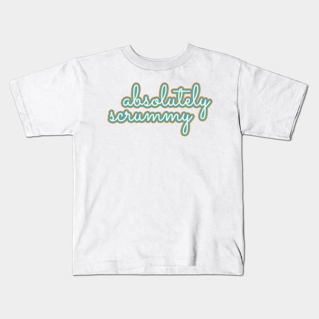 Great British Baking Show/Great British Bake-Off Mary Berry praise: "absolutely scrummy" Kids T-Shirt by victoriaarden